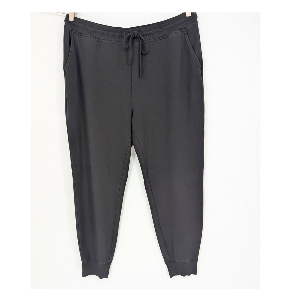 Vineyard Vines Joggers Women XL Black Fleece Lined Athleisure Lounge Comfy